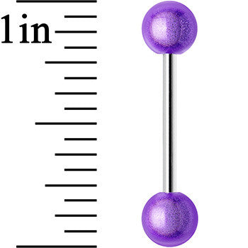 Purple MIRACLE BALL Barbell Tongue Ring