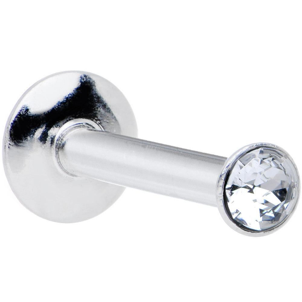 16G 5/16 Handmade Labret Created with Crystals 2.5mm