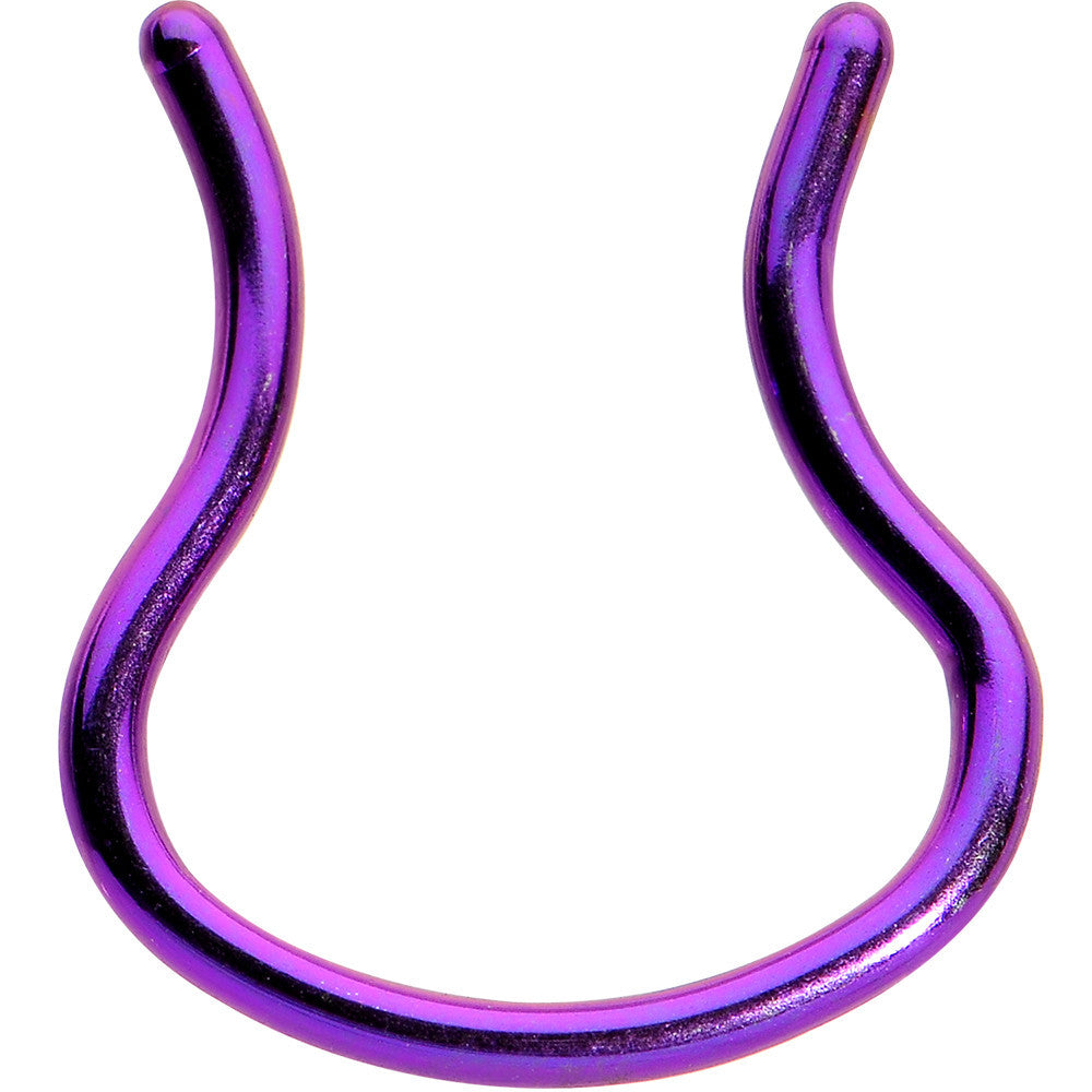 16 Gauge Purple Anodized Septum Retainer