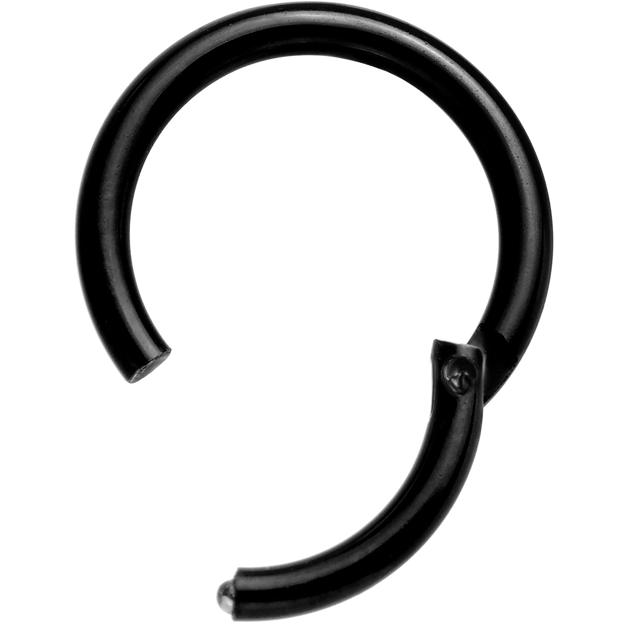 16G 5/16 Black Anodized Hinged Segment Ring