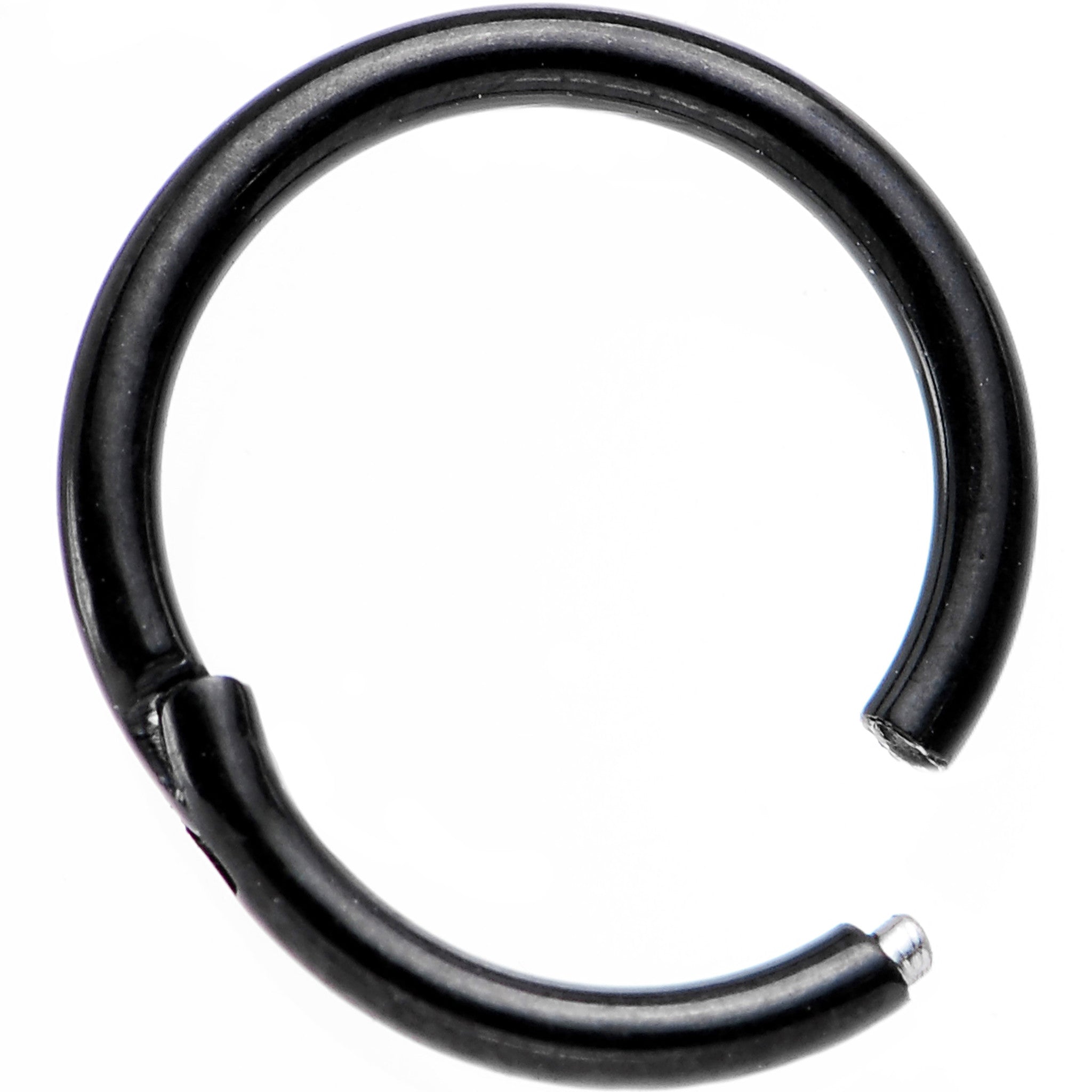 16 Gauge 5/16 Black PVD Hinged Segment Ring
