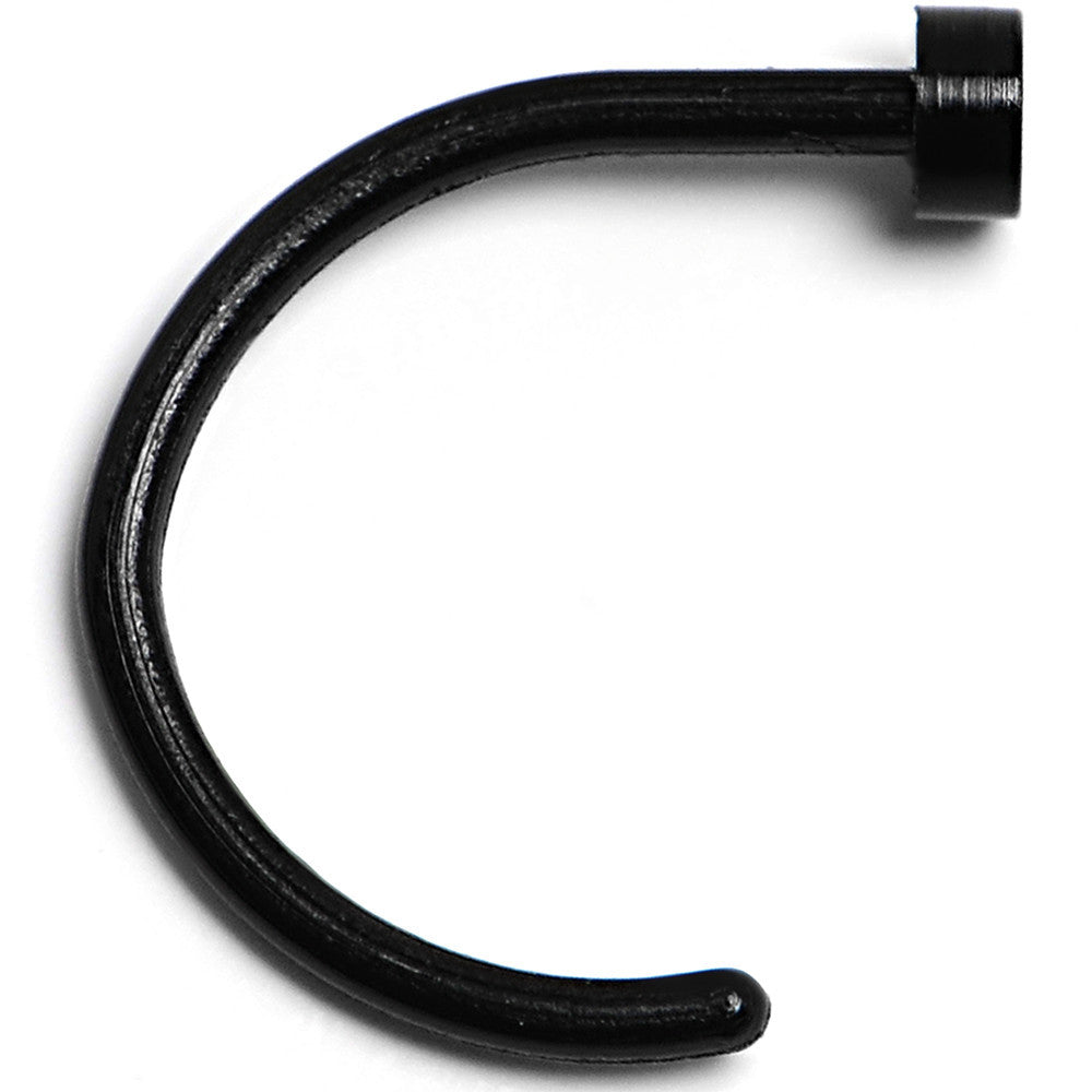 20G 5/16 Black Acrylic Nose Hoop