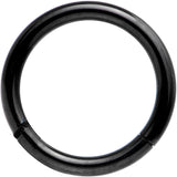 14 Gauge 3/8 Black Anodized Hinged Segment Ring