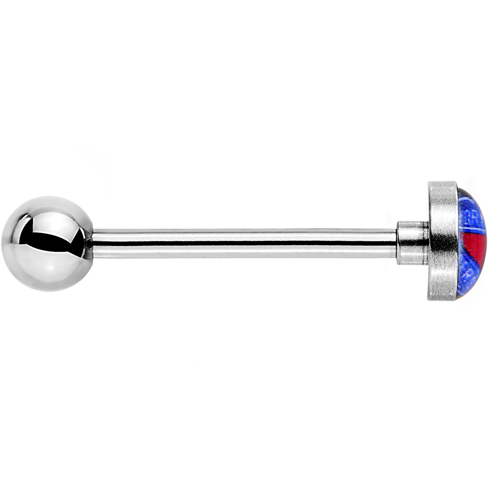 Officially Licensed NHL New York Rangers Logo Tongue Ring