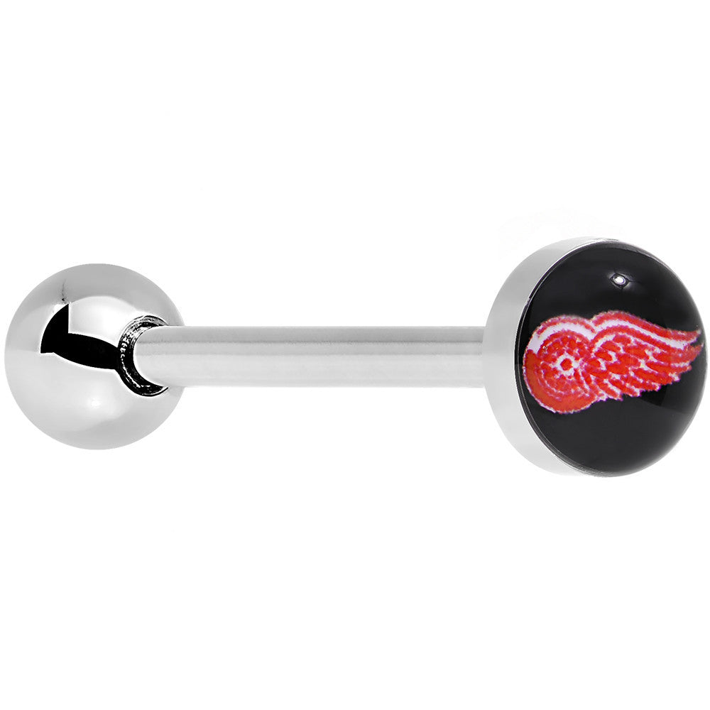 Officially Licensed NHL Detroit Red Wings Logo Tongue Ring