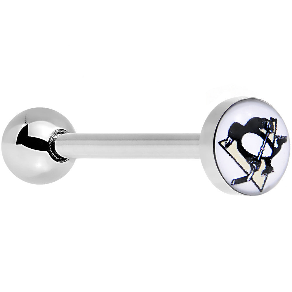 Officially Licensed NHL Pittsburgh Penguins Logo Tongue Ring
