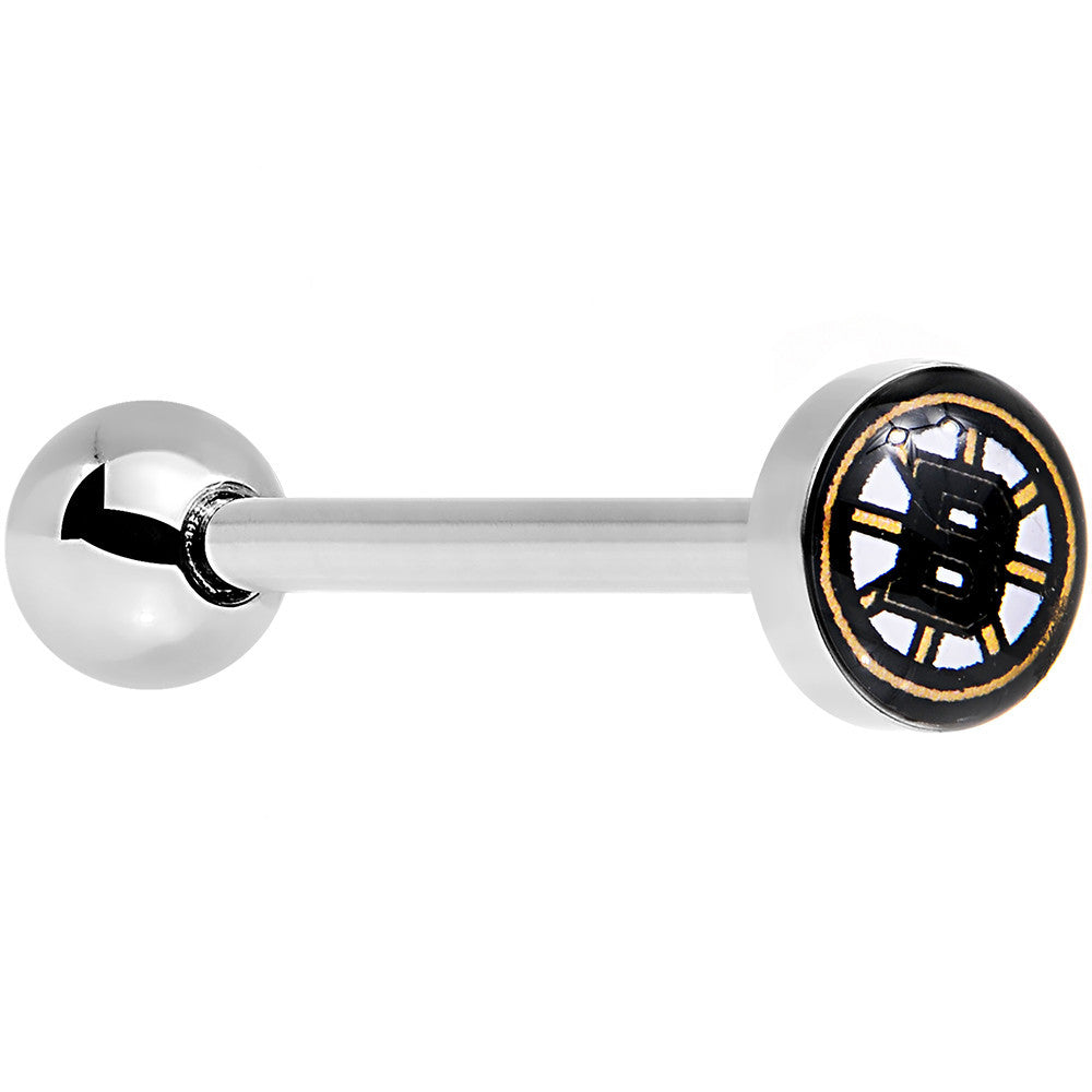 Officially Licensed NHL Boston Bruins Logo Tongue Ring