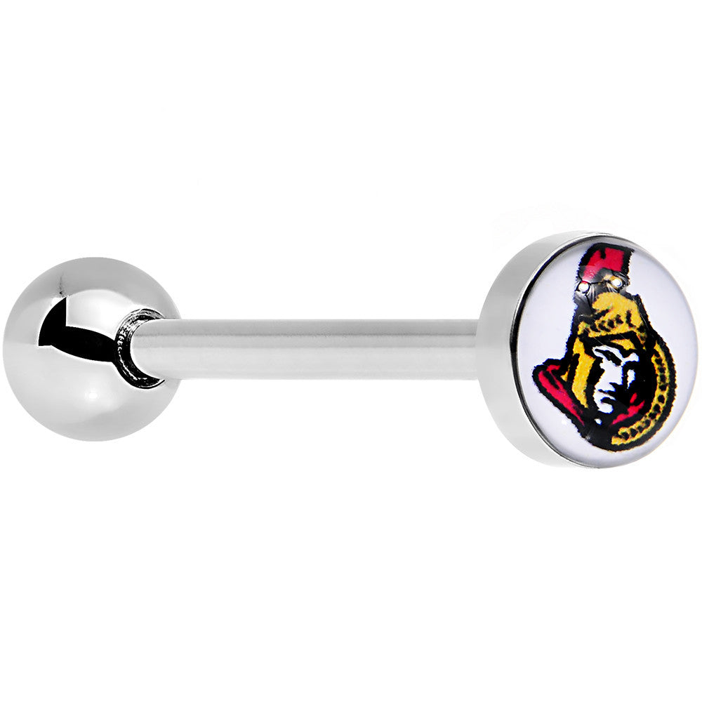 Officially Licensed NHL Ottawa Senators Logo Tongue Ring