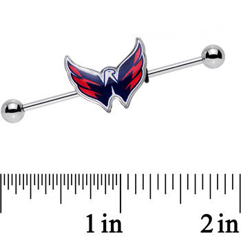 Licensed NHL Steel Washington Capitals Industrial Barbell 38mm