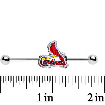 14 Gauge Licensed MLB Steel St Louis Cardinals Industrial Barbell 38mm