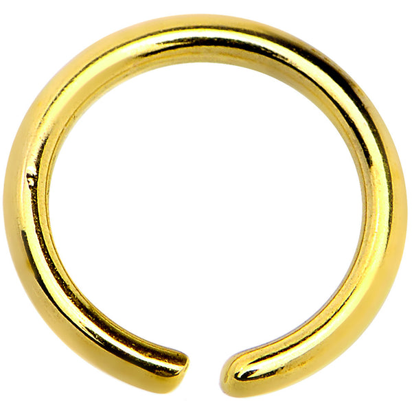 18 Gauge 1/4 Gold IP Annealed Steel Seamless Circular Ring