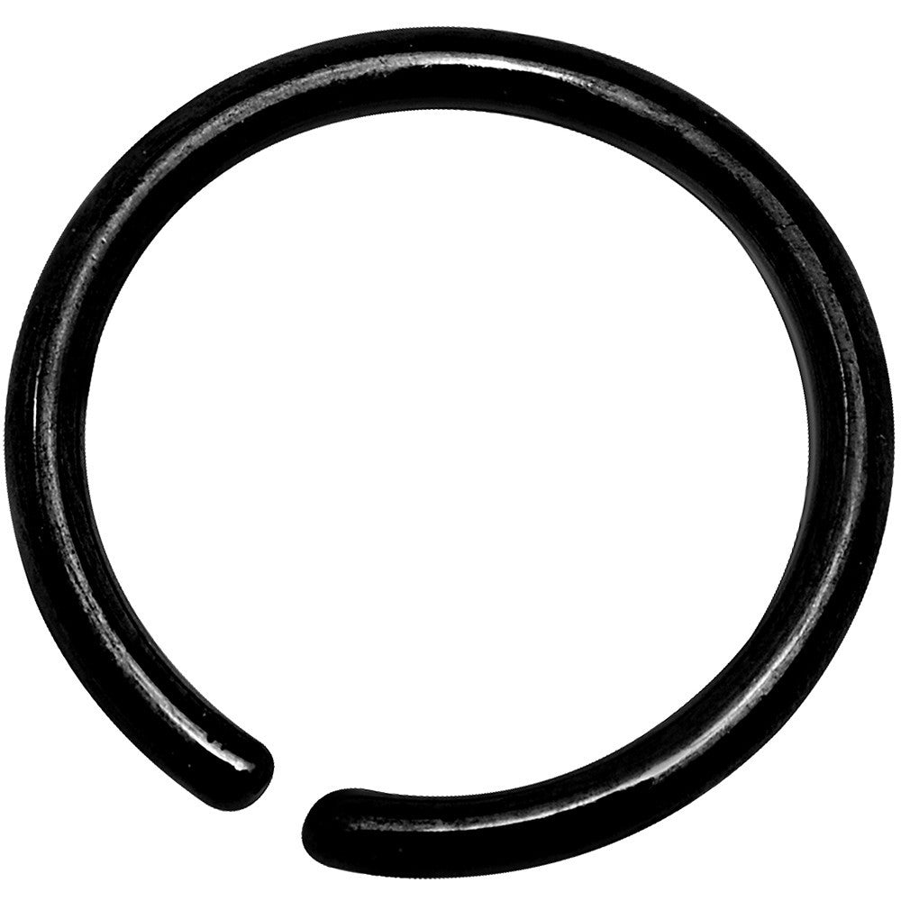 18G 5/16 Black Anodized Annealed Steel Seamless Circular Ring
