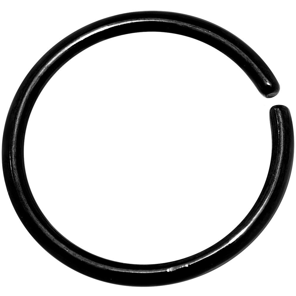 18 Gauge 3/8 Black Anodized Annealed Steel Seamless Circular Ring