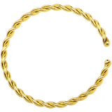 20 Gauge 3/8 Gold IP Annealed Steel Seamless Braided Circular Ring