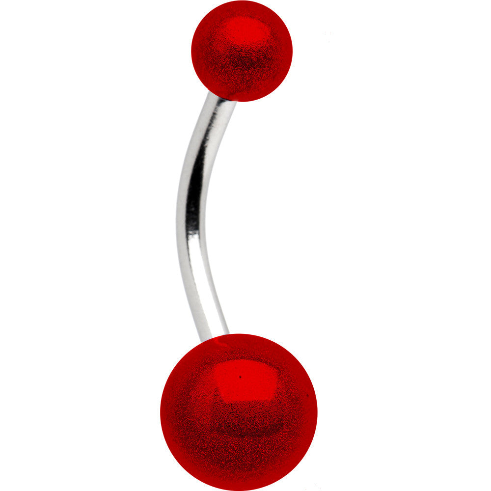 Red MIRACLE BALL Belly Button Ring