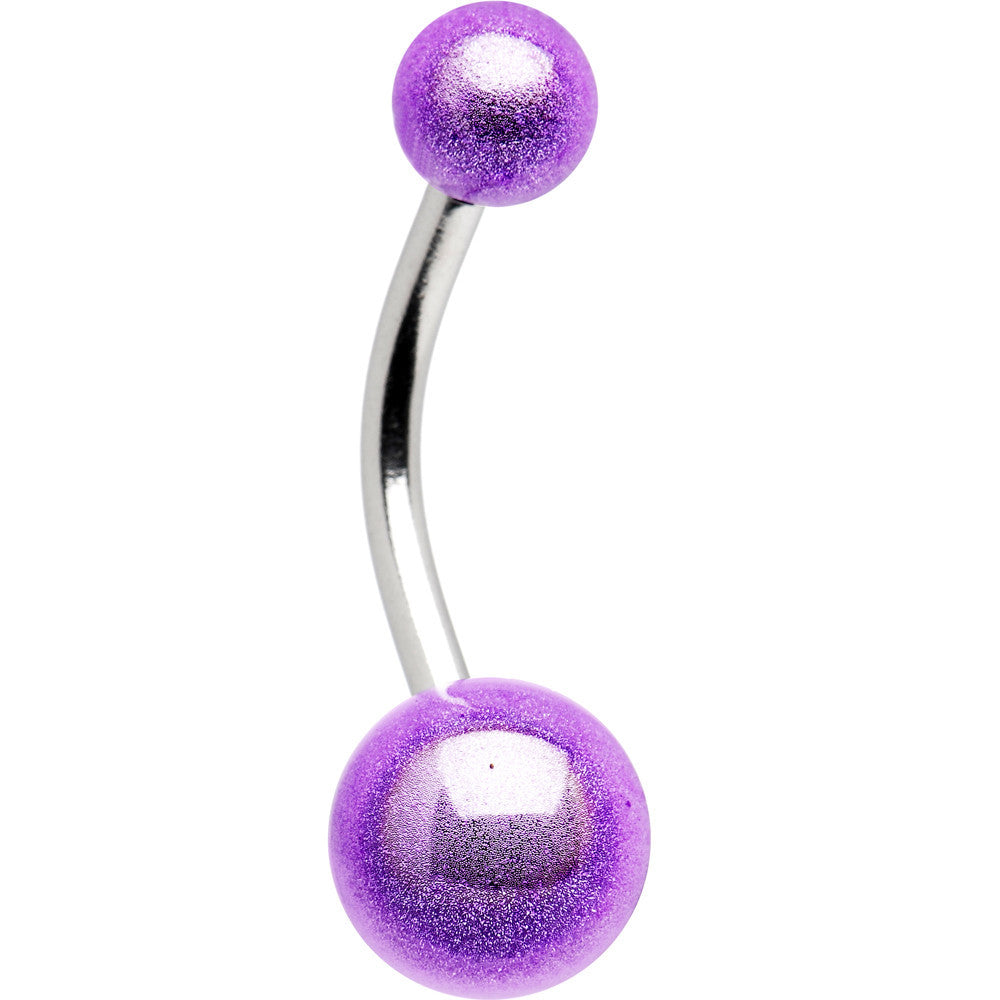 Purple MIRACLE BALL Belly Button Ring