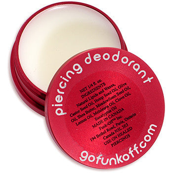 Clear Gem Pink Funk Off Natural Piercing Deodorant