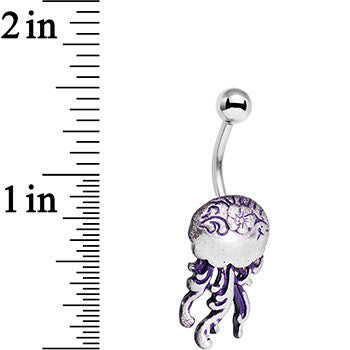 Purple Swirl Simply Seaworthy Jellyfish Belly Ring