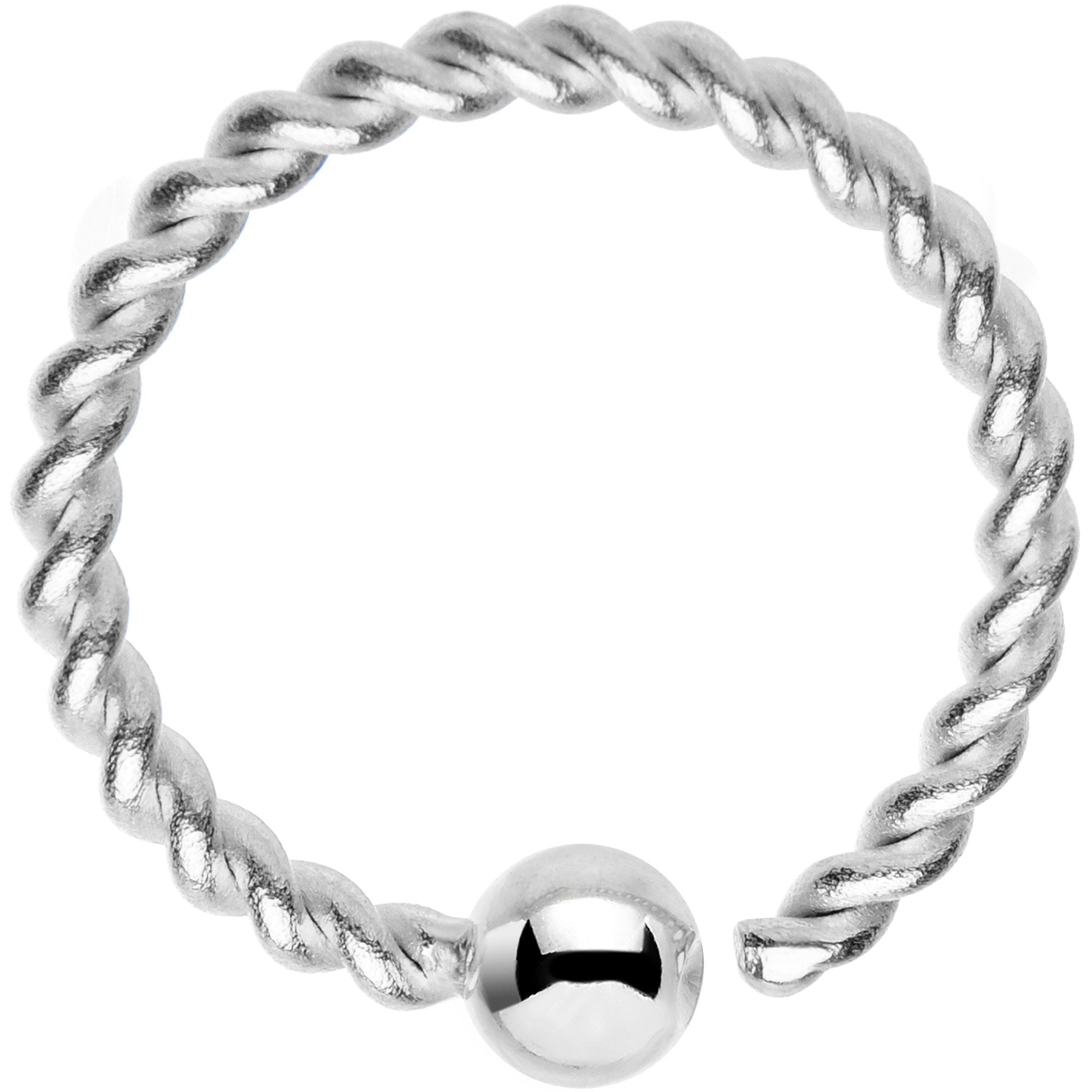 16 Gauge 3/8" So Twisted Captive Style Seamless Ring