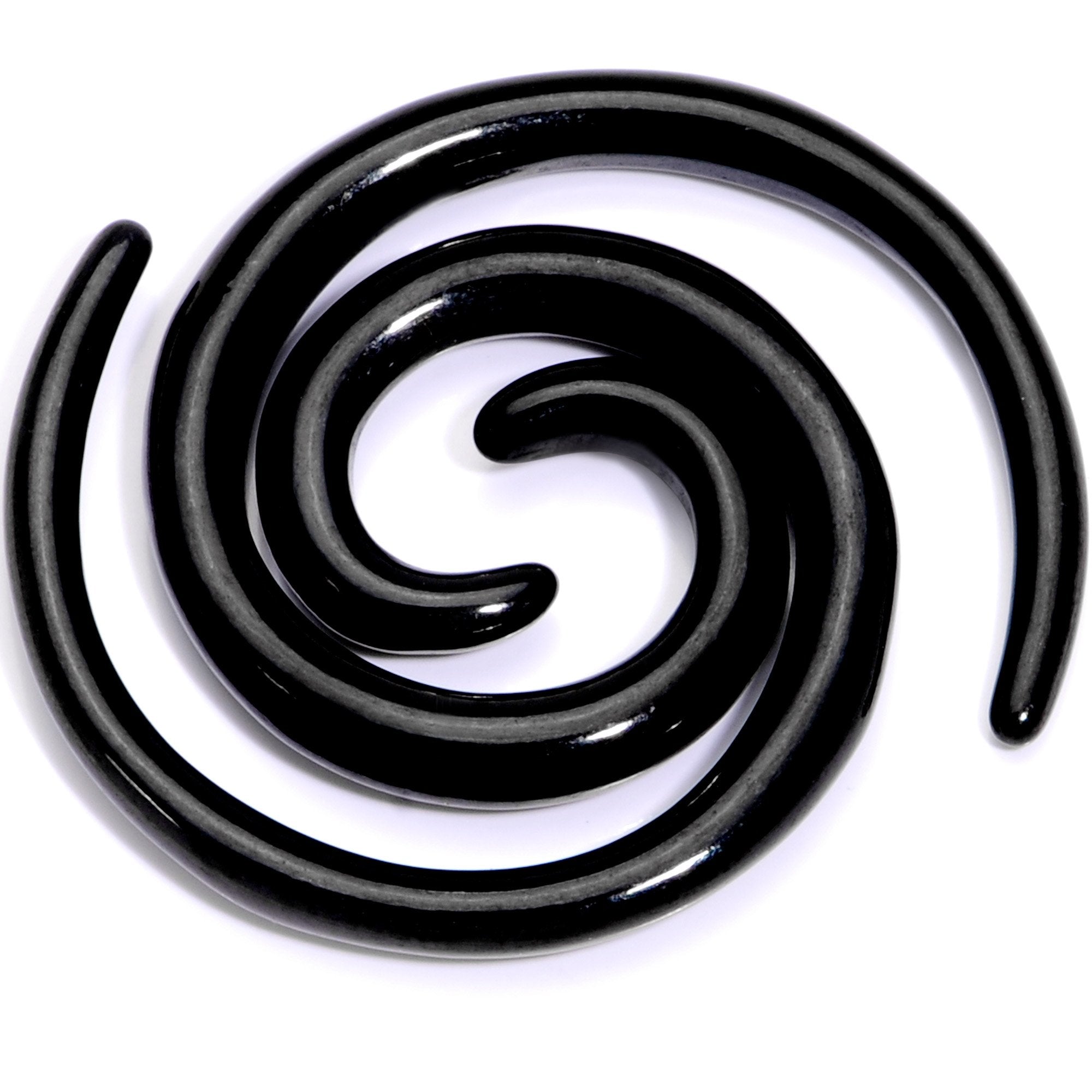 Black Anodized Titanium Micro Spiral Taper Set 12 Gauge to 6 Gauge