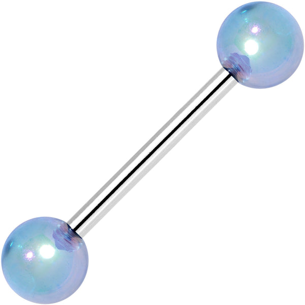 Multi Color Translucent Blast Ball Barbell Tongue Ring Set of 4