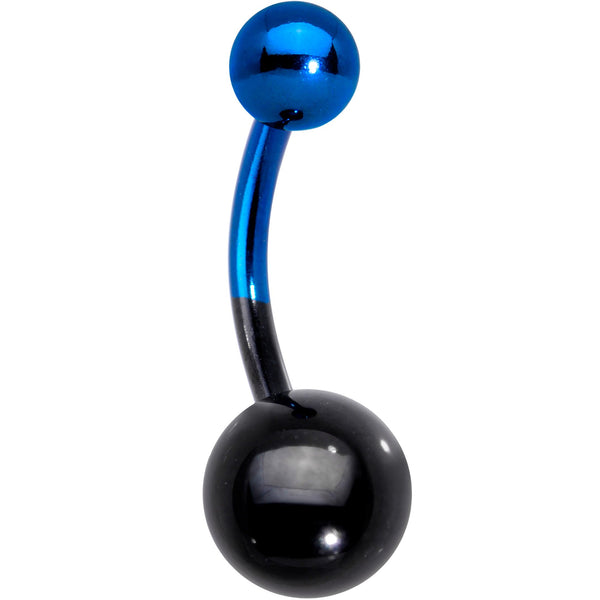 Black and Blue Two Tone Belly Ring