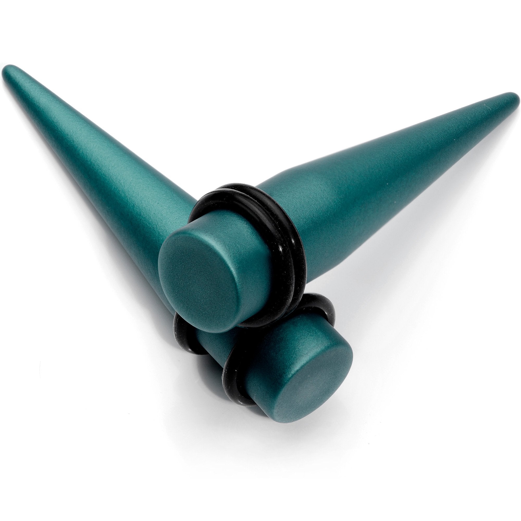 7/16 Teal Matte Silicone over Stainless Steel Straight Taper Set