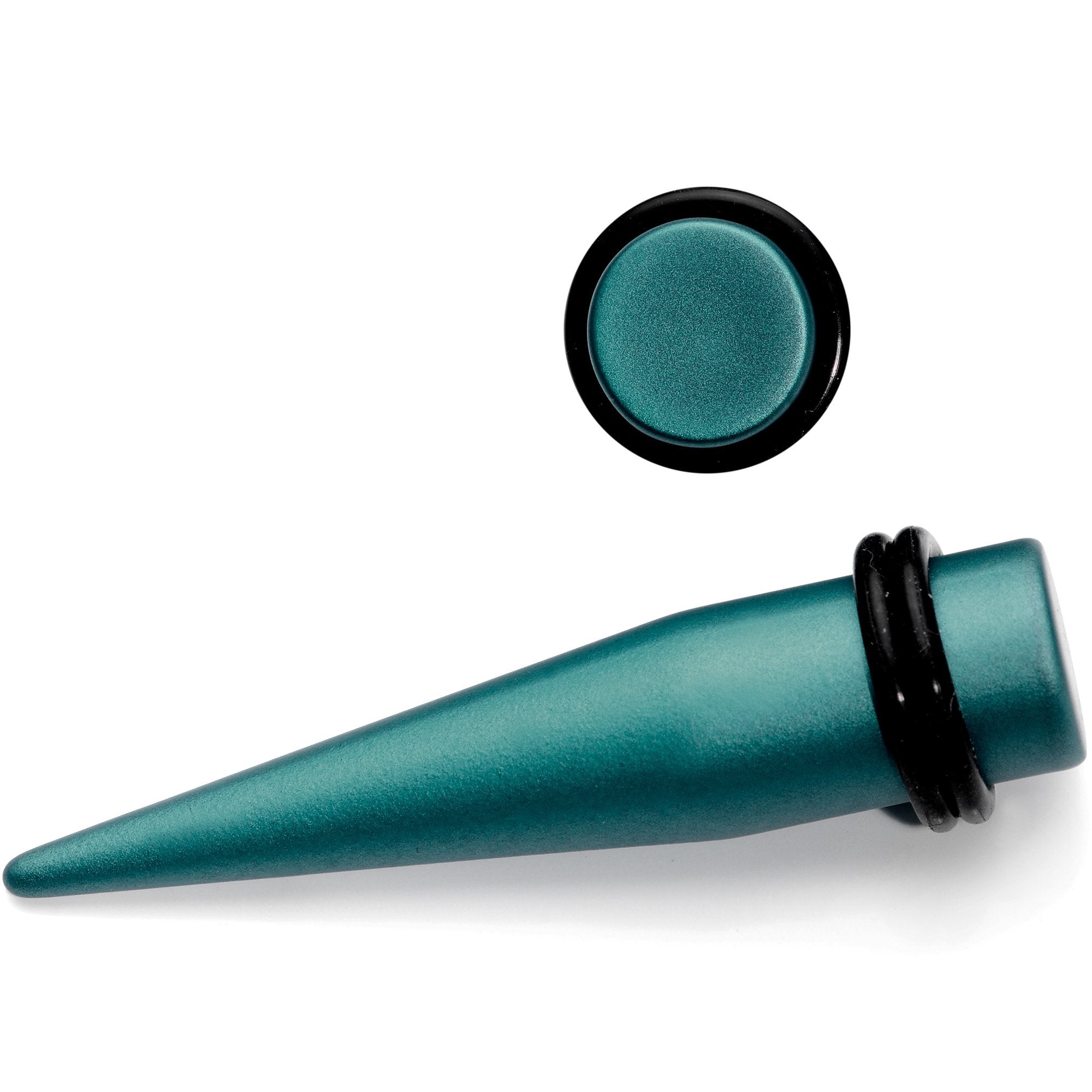 7/16 Teal Matte Silicone over Stainless Steel Straight Taper Set