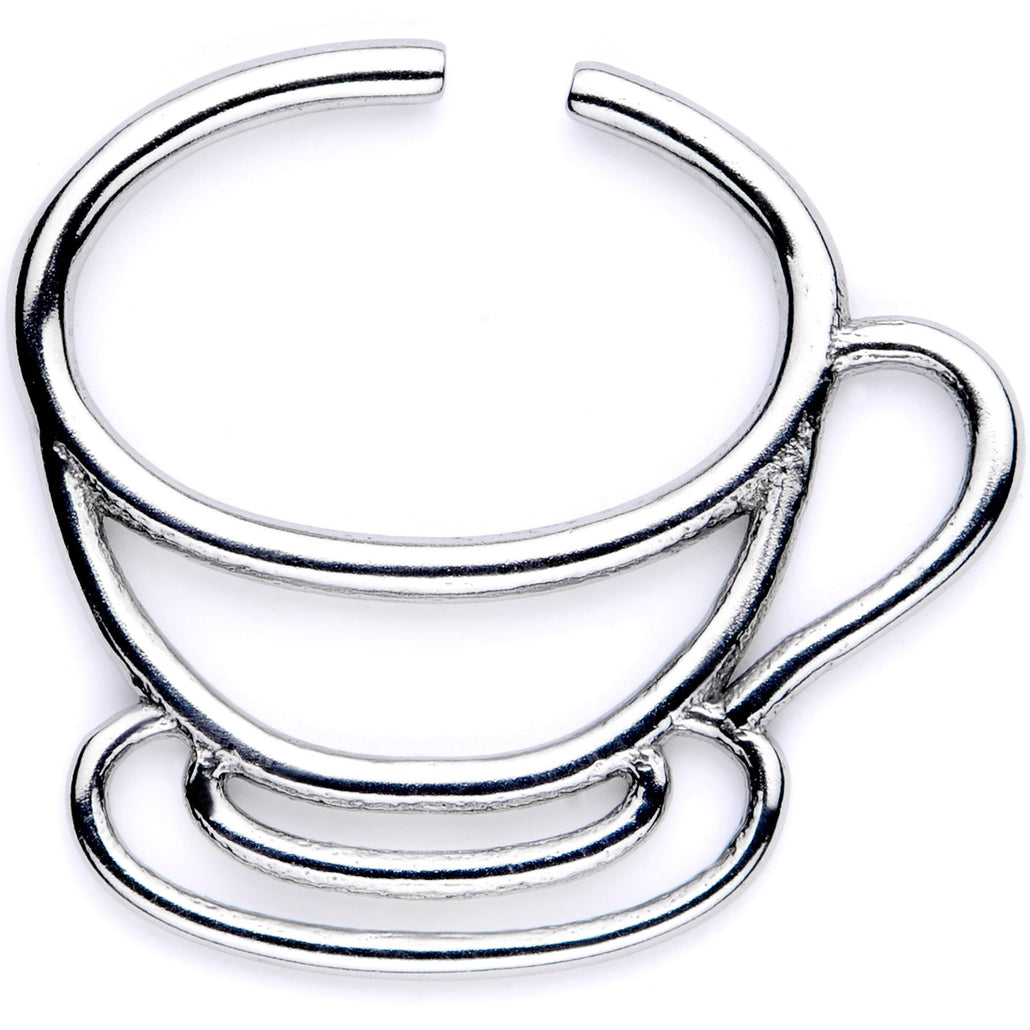 18 Gauge 5/16" Stainless Steel Tiny Tea Cup Closure Ring