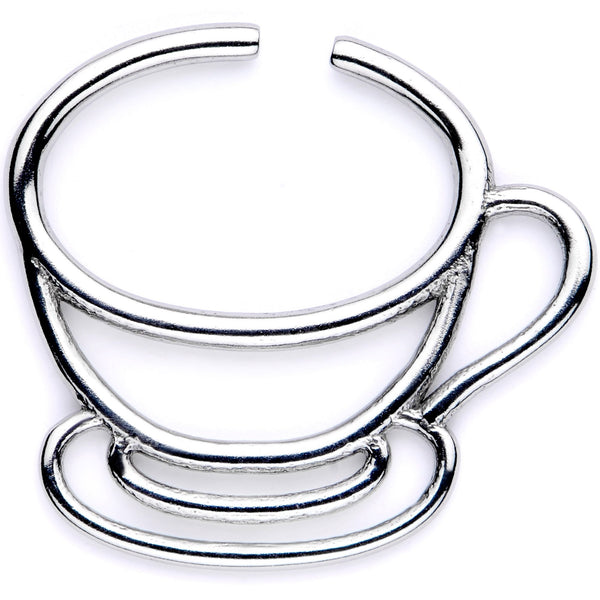 18 Gauge 5/16 Stainless Steel Tiny Tea Cup Closure Ring