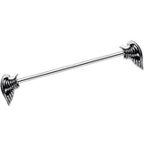 Fly Far Away Winged Industrial Barbell 32mm