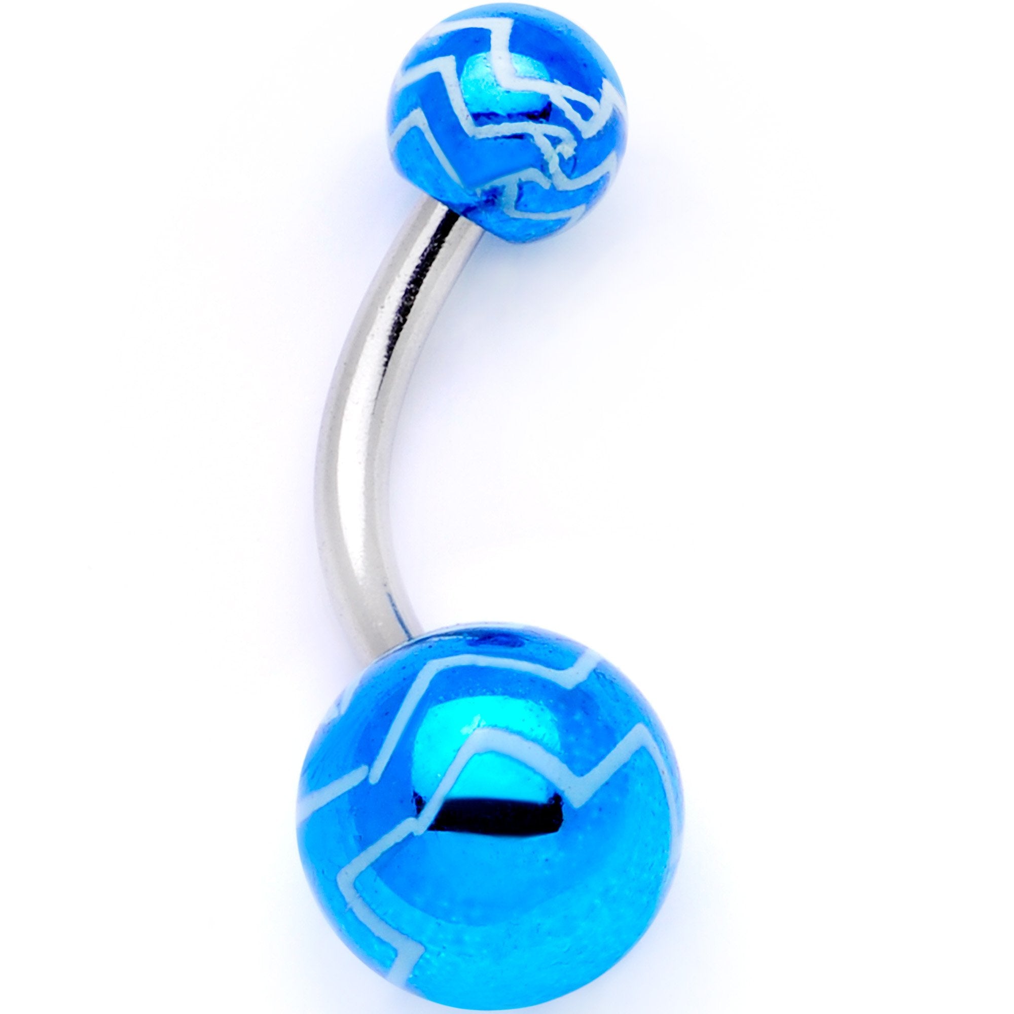 Parade of Cool Zig Zag Party Pack Belly Ring Set of 4