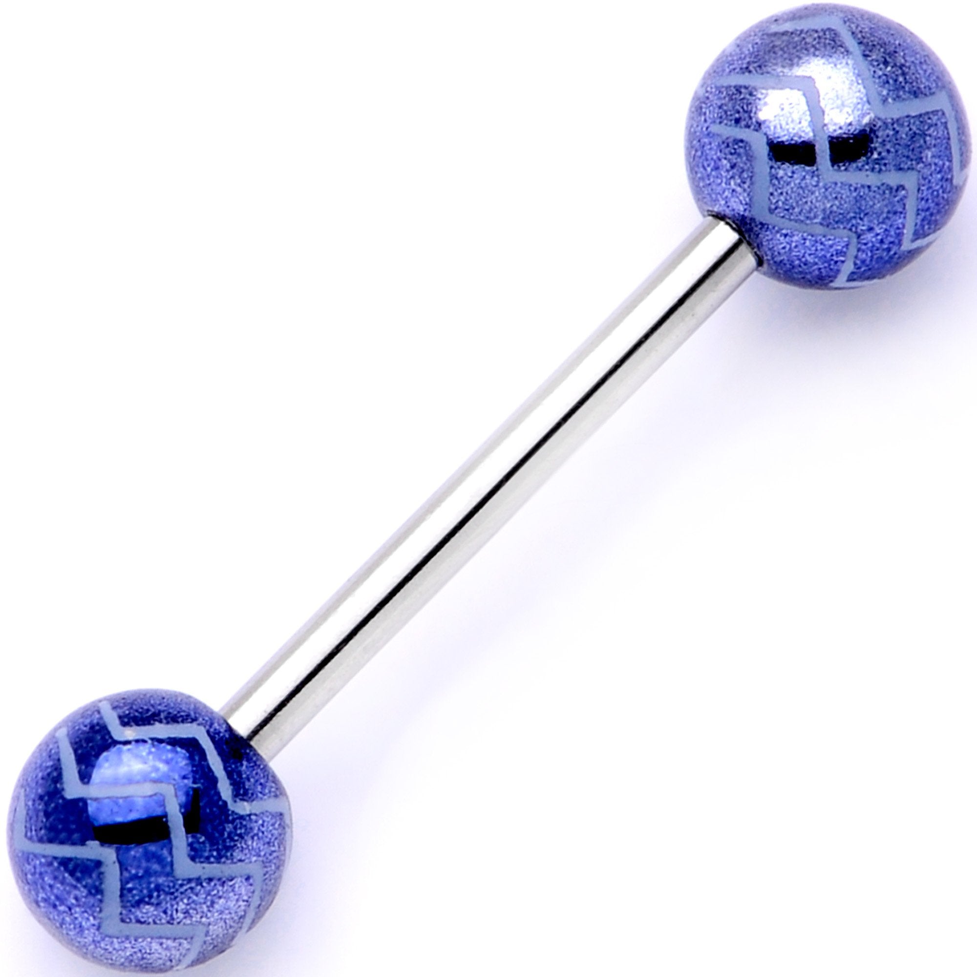 Life of the Party Zig Zag Barbell Tongue Ring Set of 4