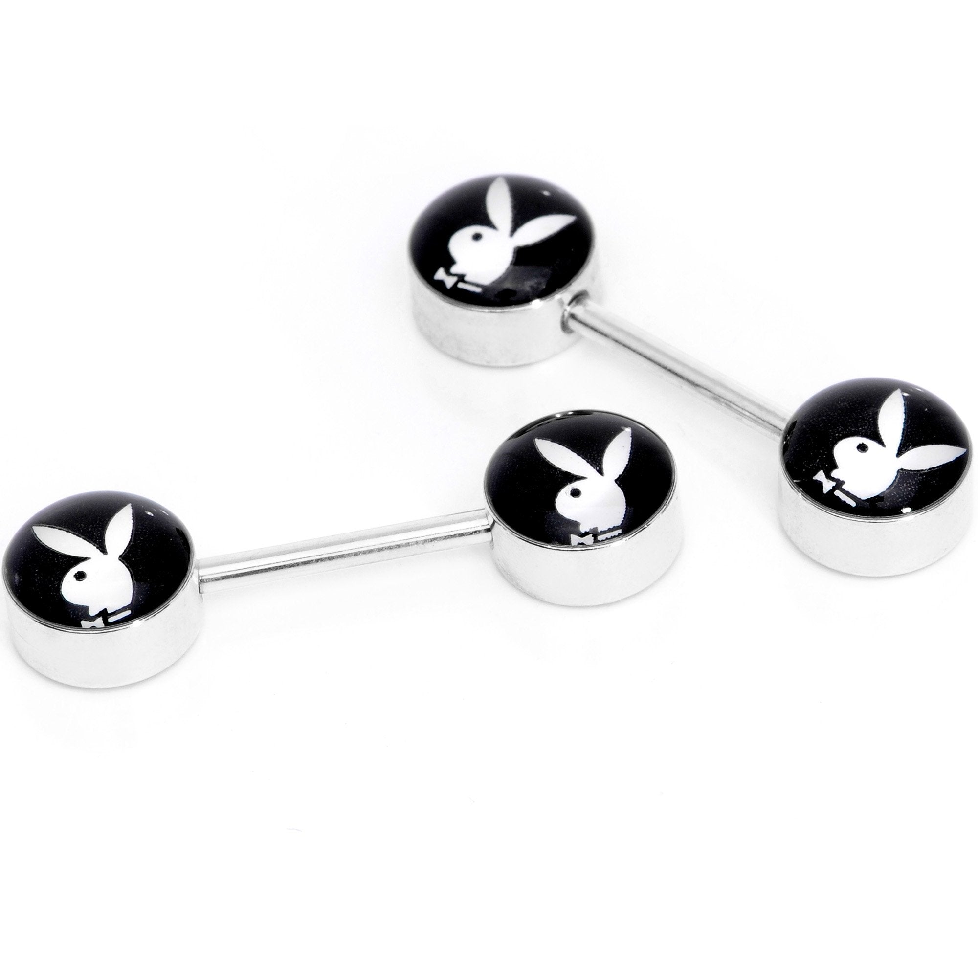 Licensed Playboy Bunny Barbell Nipple Ring Set