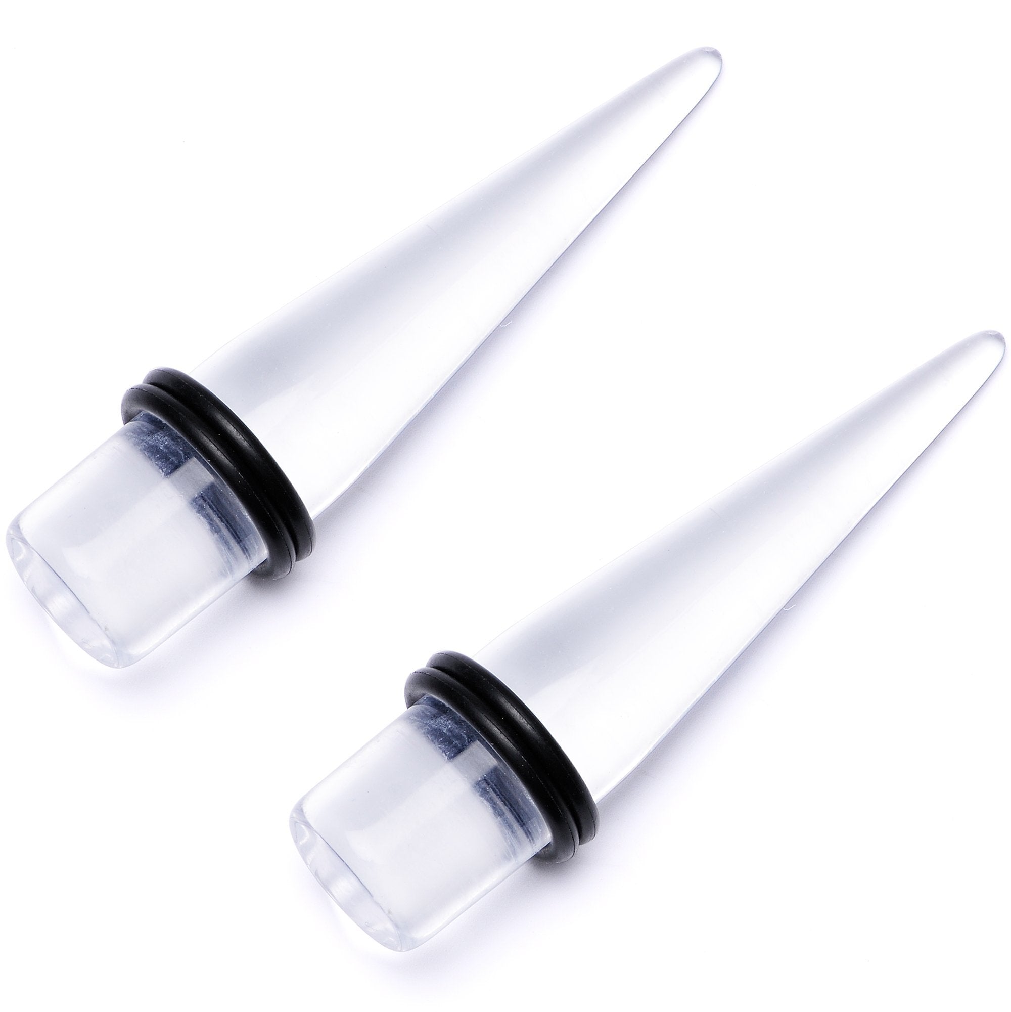 Freaky Fun Lightweight Clear Acrylic Straight Taper Set 2mm to 1 Inch