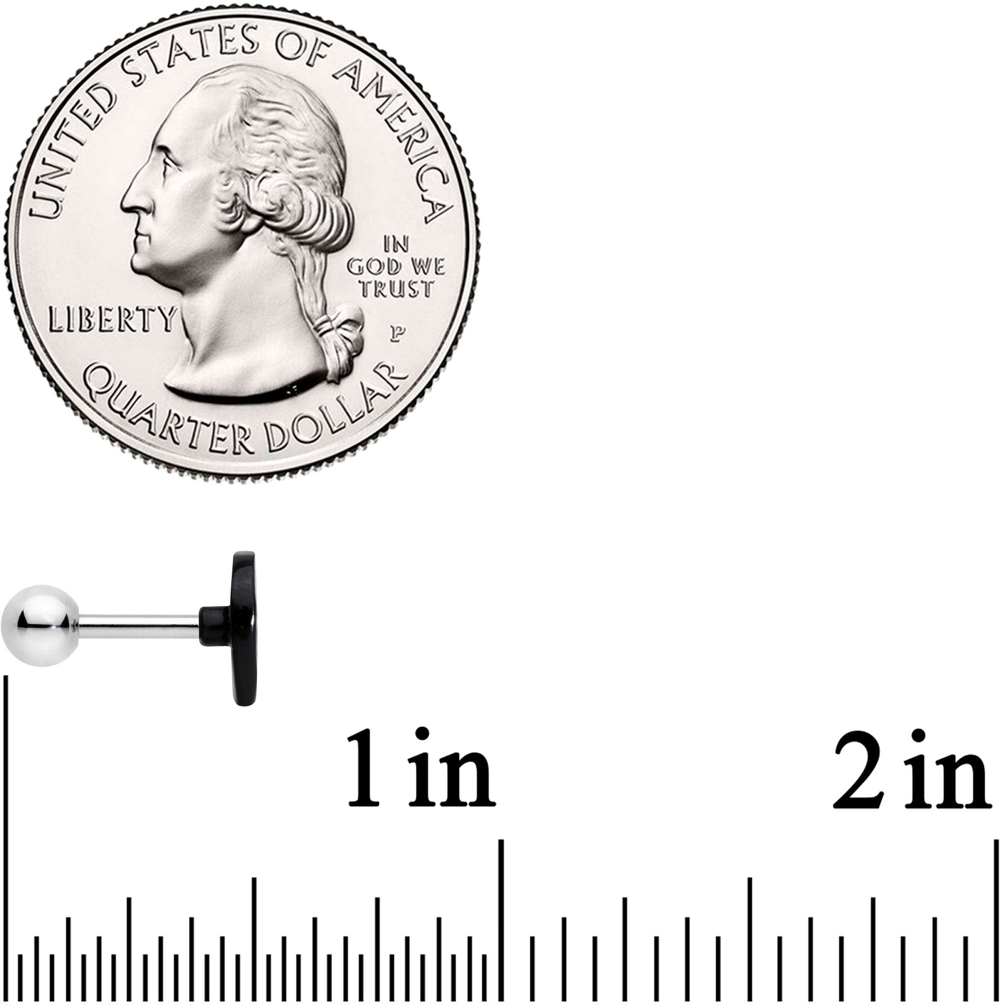 16G 1/4 Vivid Invader From Beyond Alien Cartilage Tragus Earring