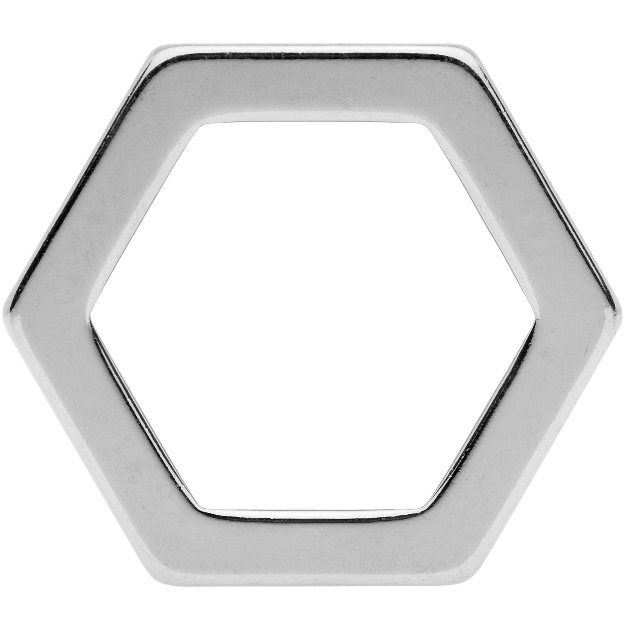 3/4 Geometric Hexagon Screw Fit Tunnel Plug Set