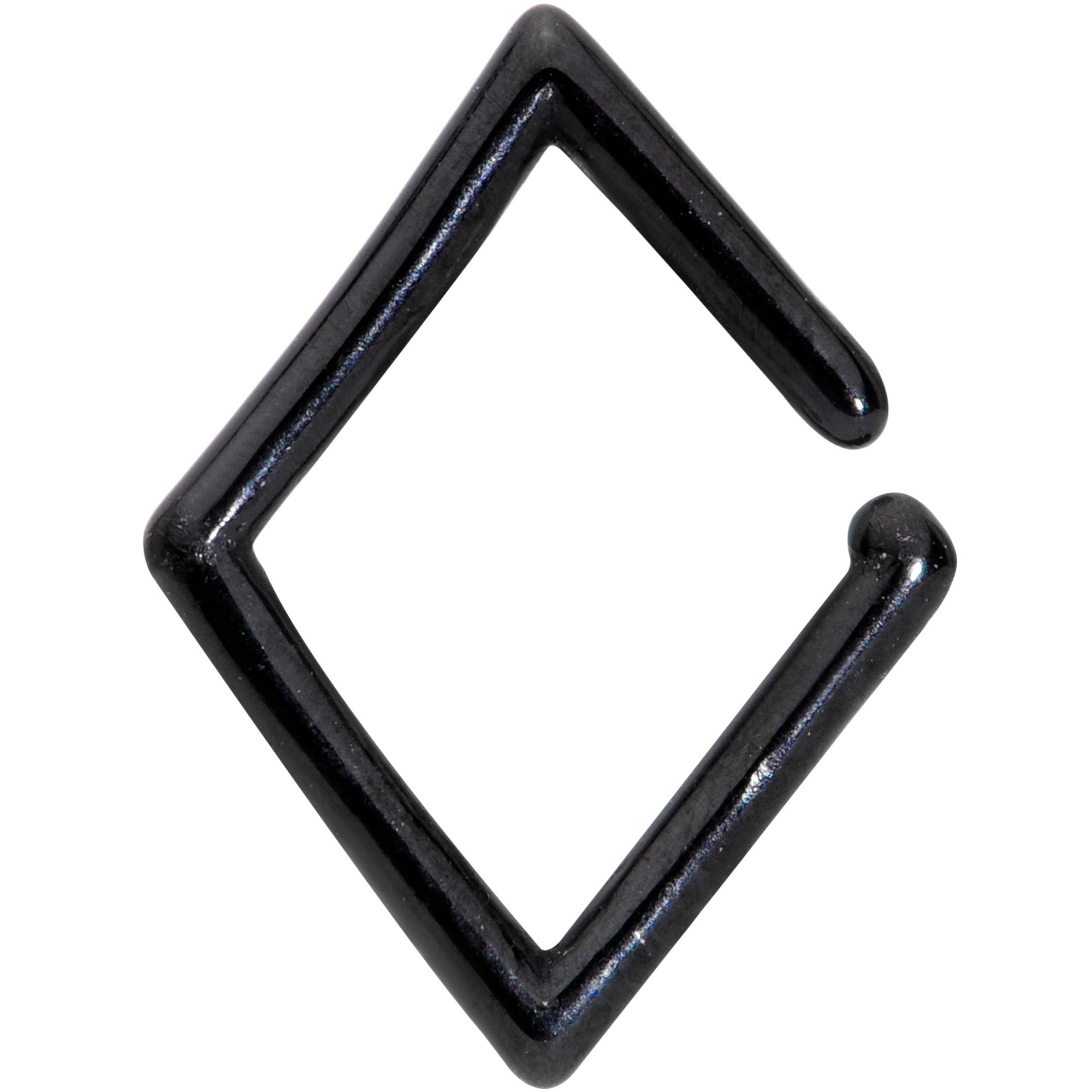 16G Black Rhombus Closure Ring