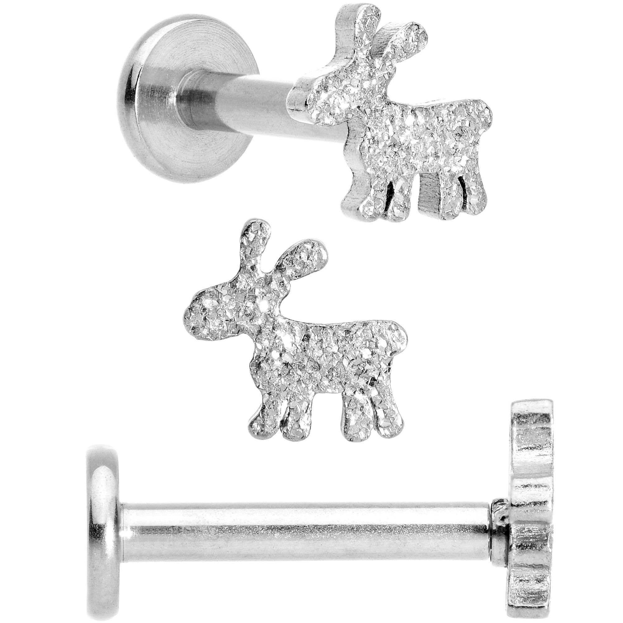 16G 5/16 Gem Holiday Cartilage Tragus Earring Curation Set of 3