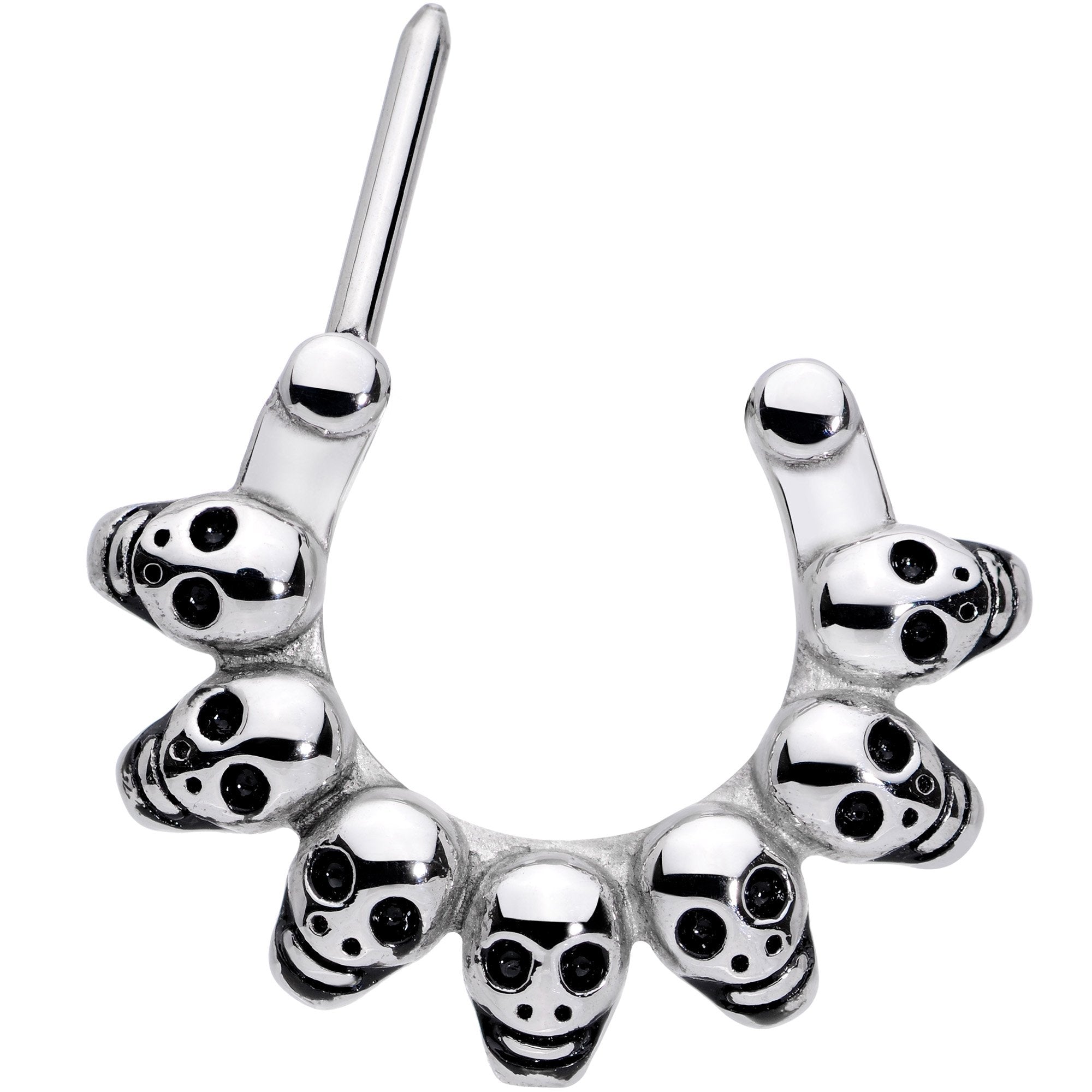 16G 5/16 Wreath of Skulls Cartilage Clicker
