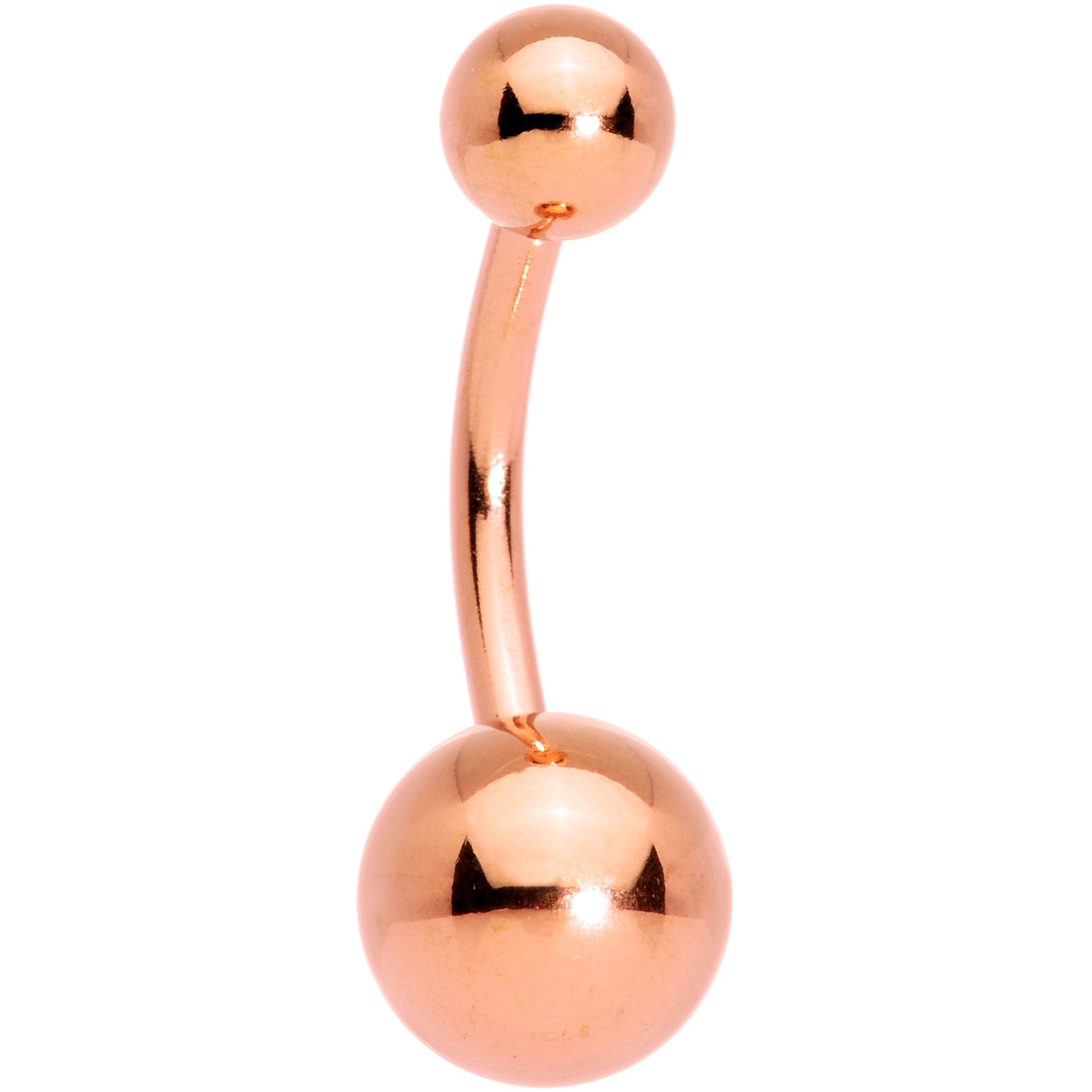 Clear Gem Blue Faux Druzy Rose Gold Tone Peaceful Moon Belly Ring Set
