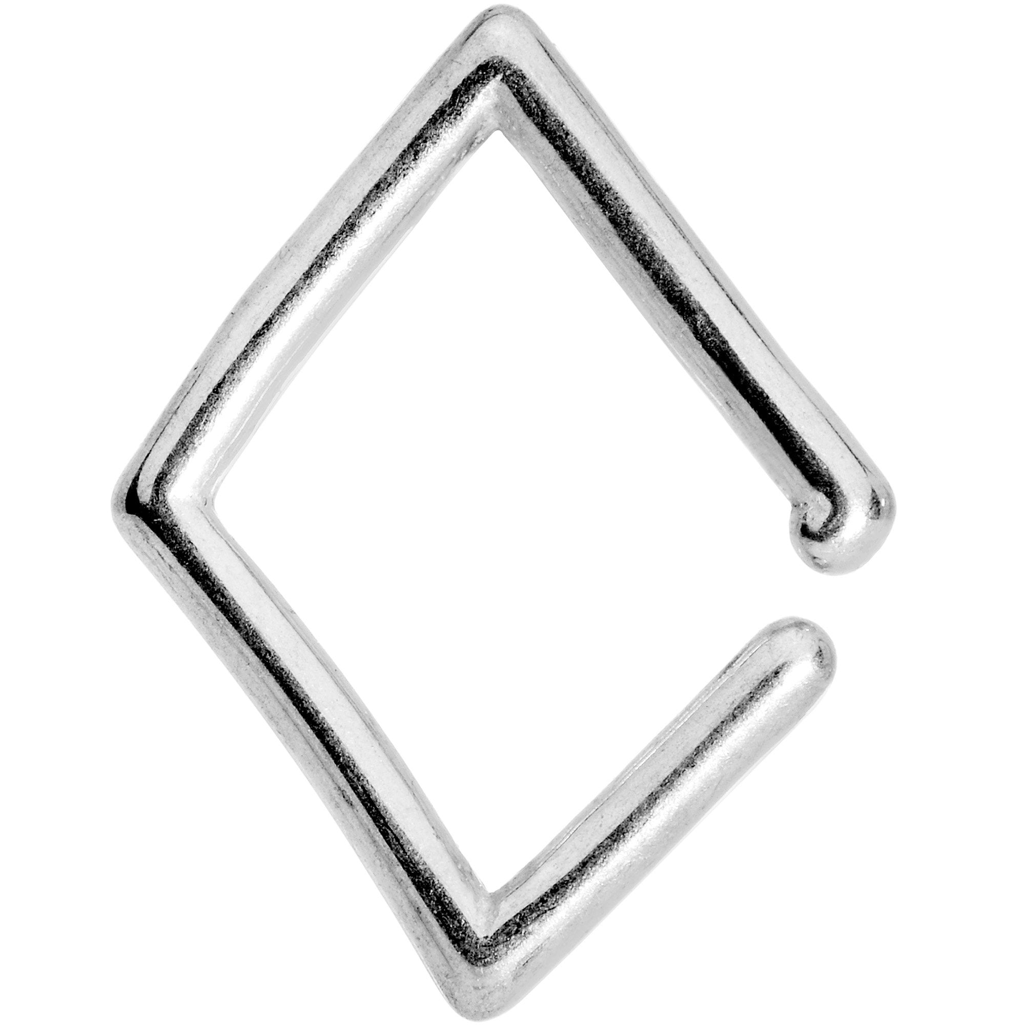 16G Simply Steel Rhombus Closure Ring