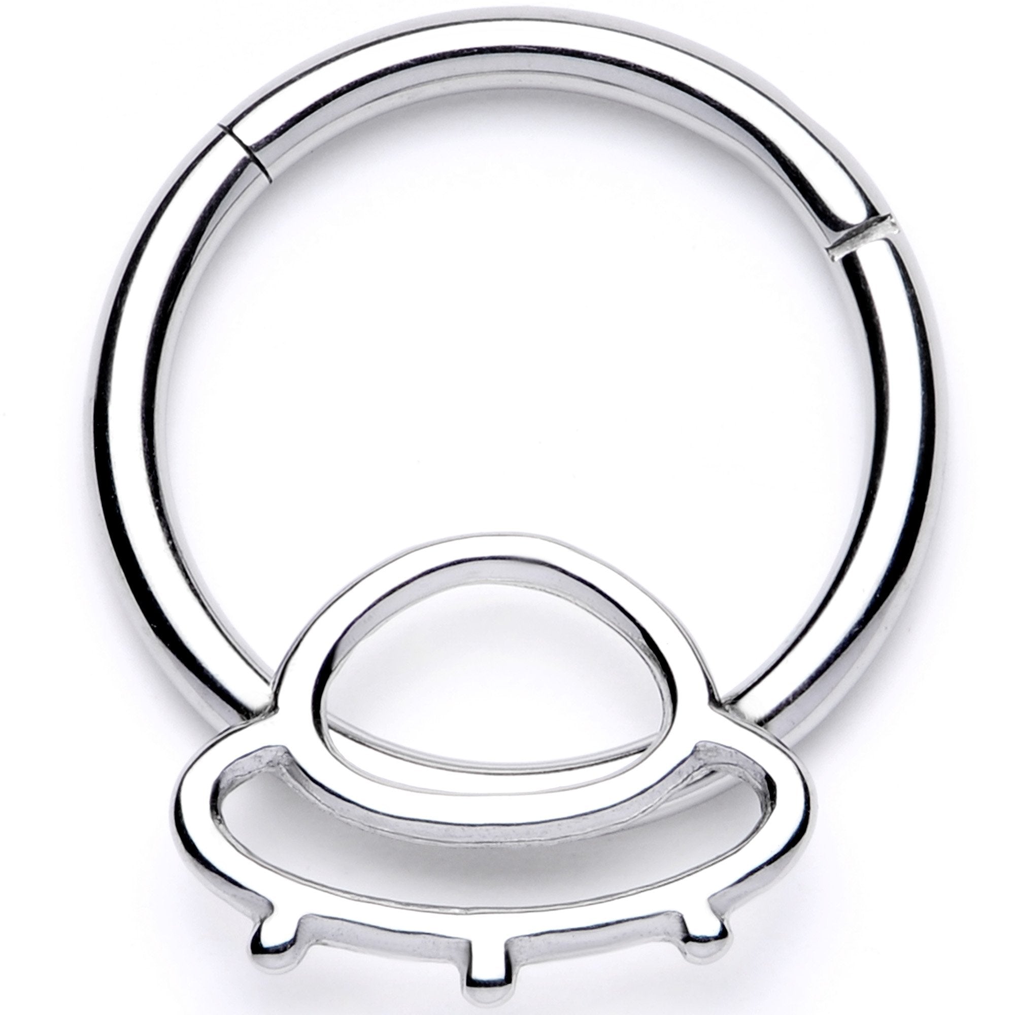 16G 3/8 Alien Spaceship Hinged Segment Ring