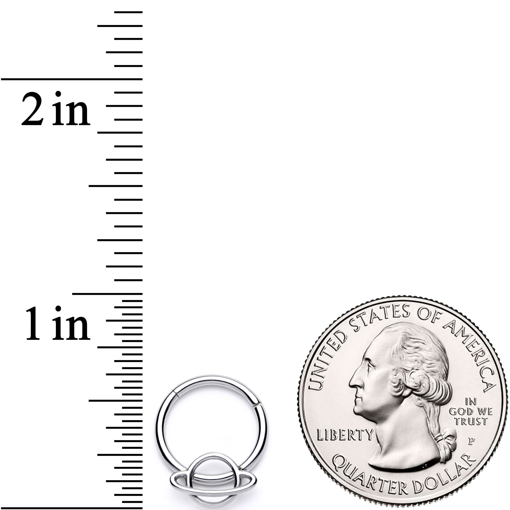 16G 3/8 Super Stellar Planet Saturn Hinged Segment Ring