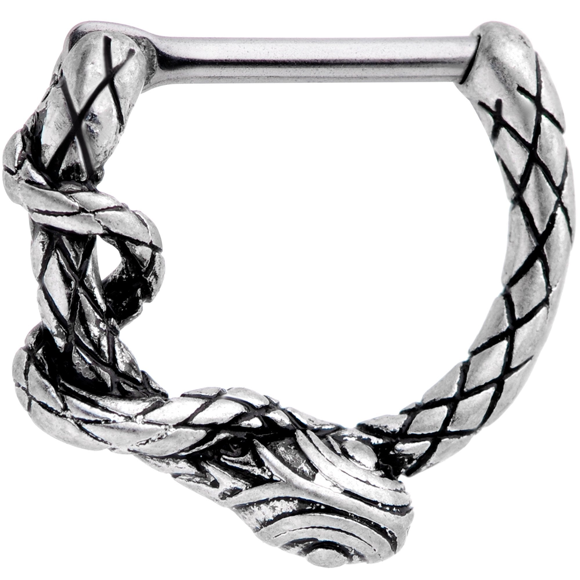 16G 5/16 Slithering Snake Septum Clicker