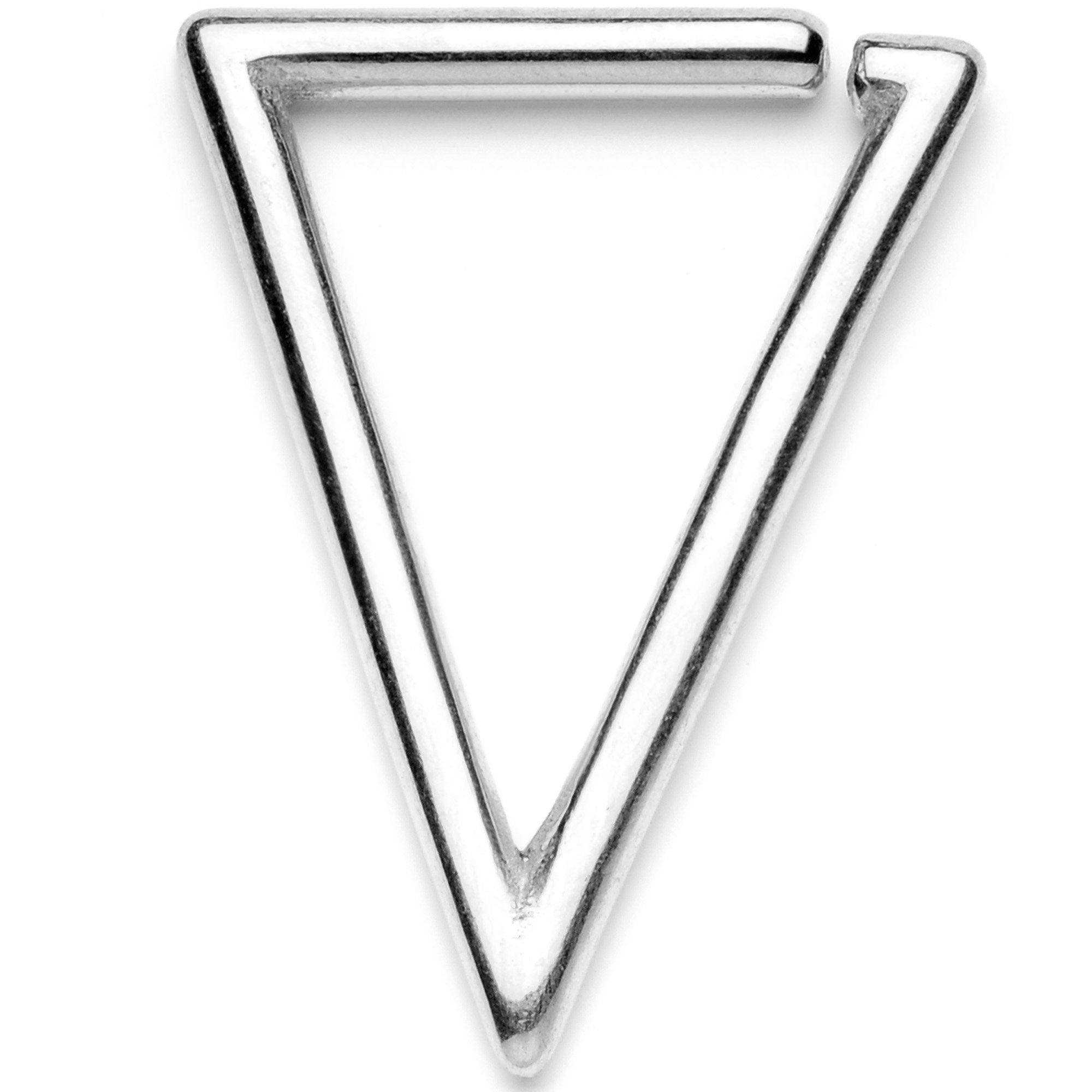16G 5/16 Tasteful Geometric Triangle Closure Ring