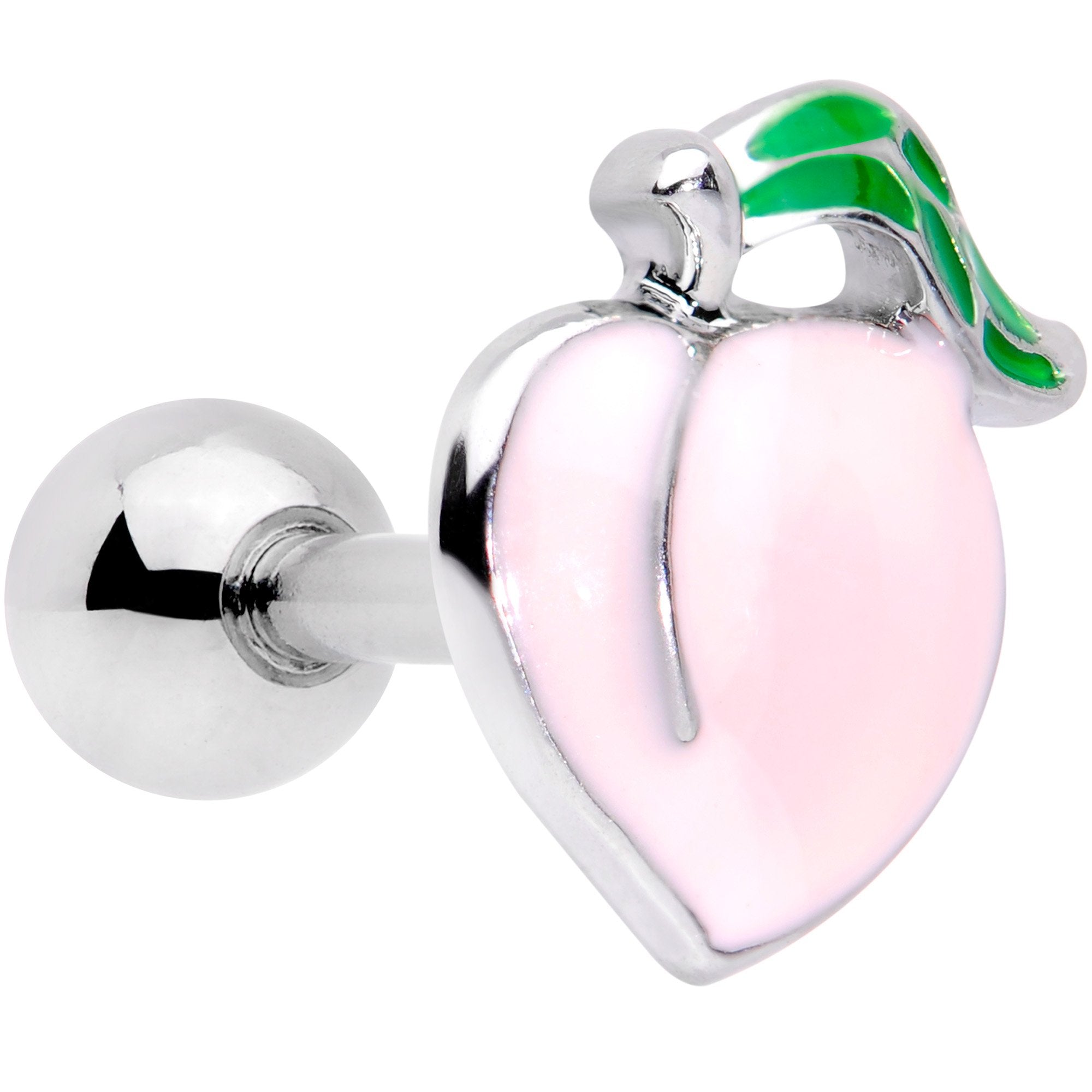 16G 1/4 Sweet Pink Peach Cartilage Tragus Earring