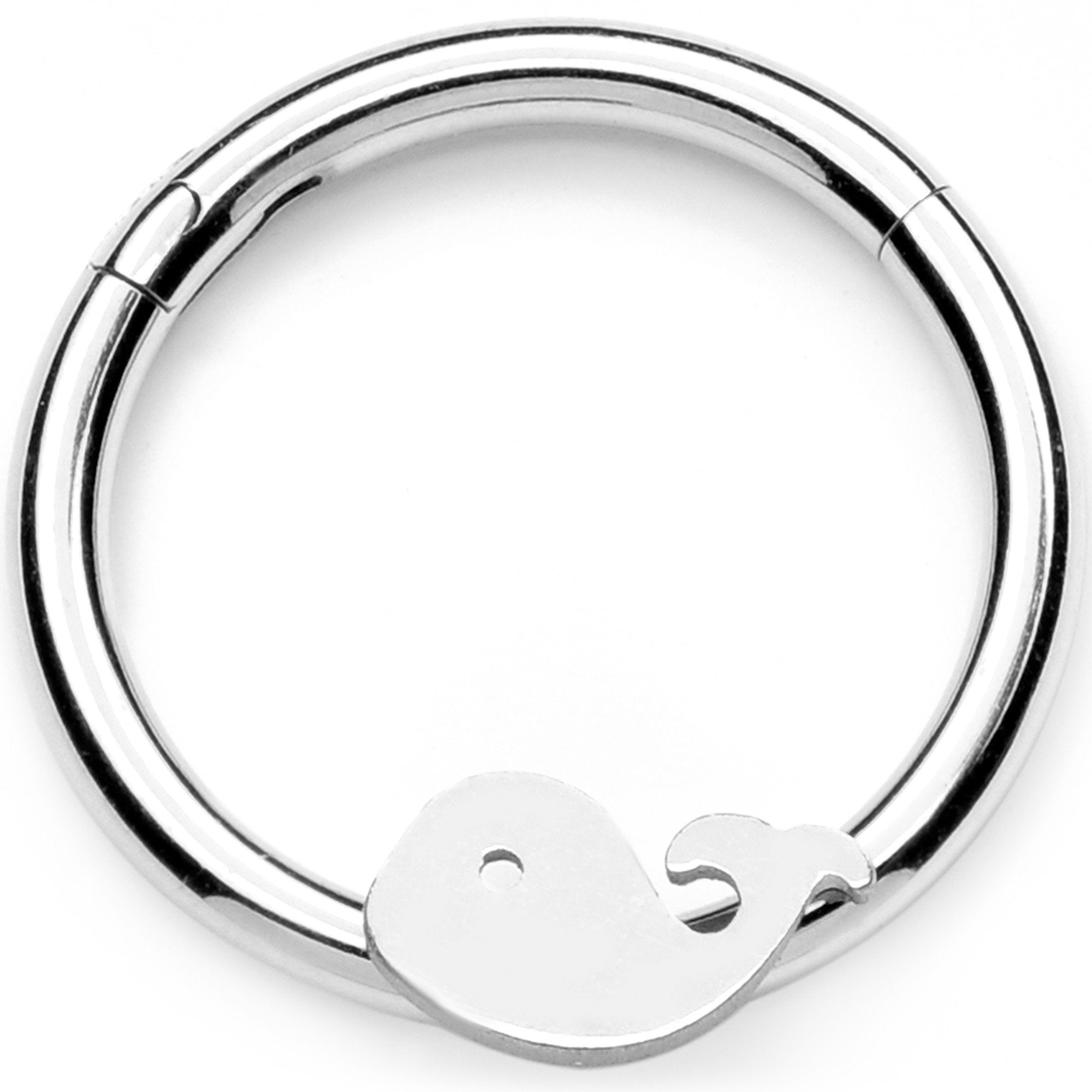 16G 3/8 Whale of a Hinged Segment Ring