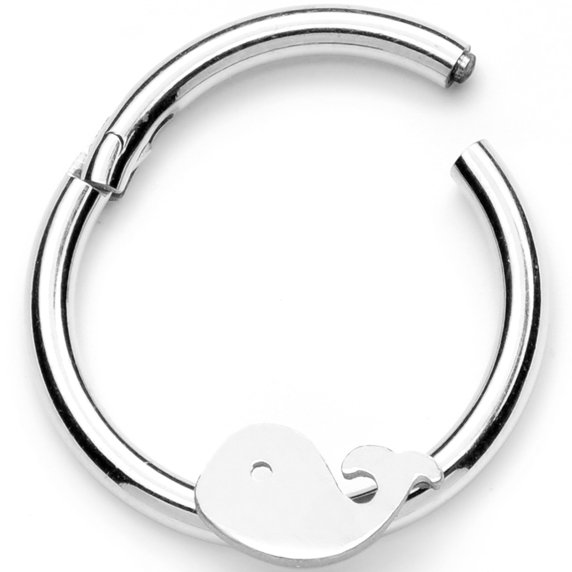 16G 3/8 Whale of a Hinged Segment Ring