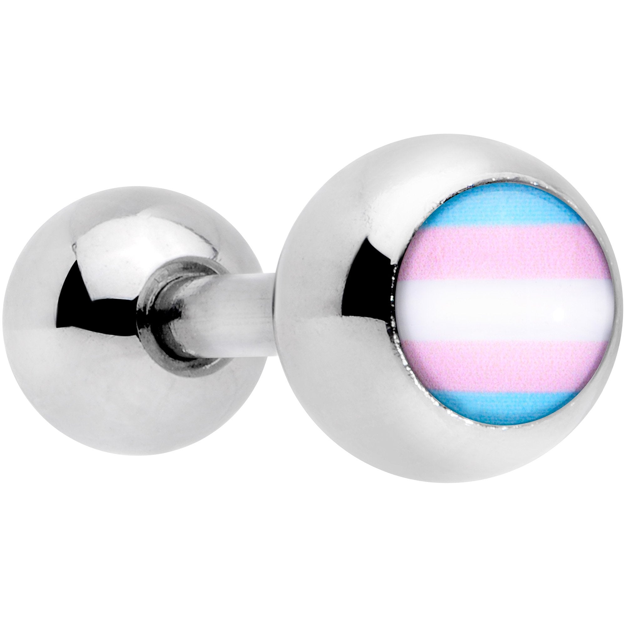 16G 1/4 Pink Blue Transgender Pride Flag Cartilage Tragus Earring